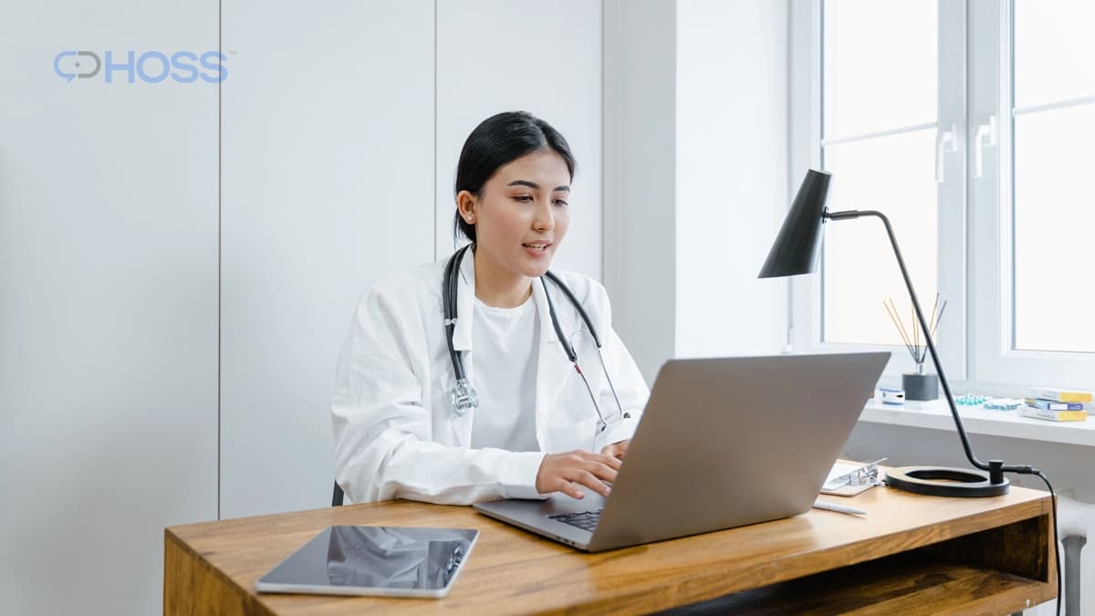 Doctor reviewing a chronic care treatment plan during a virtual patient consultation
