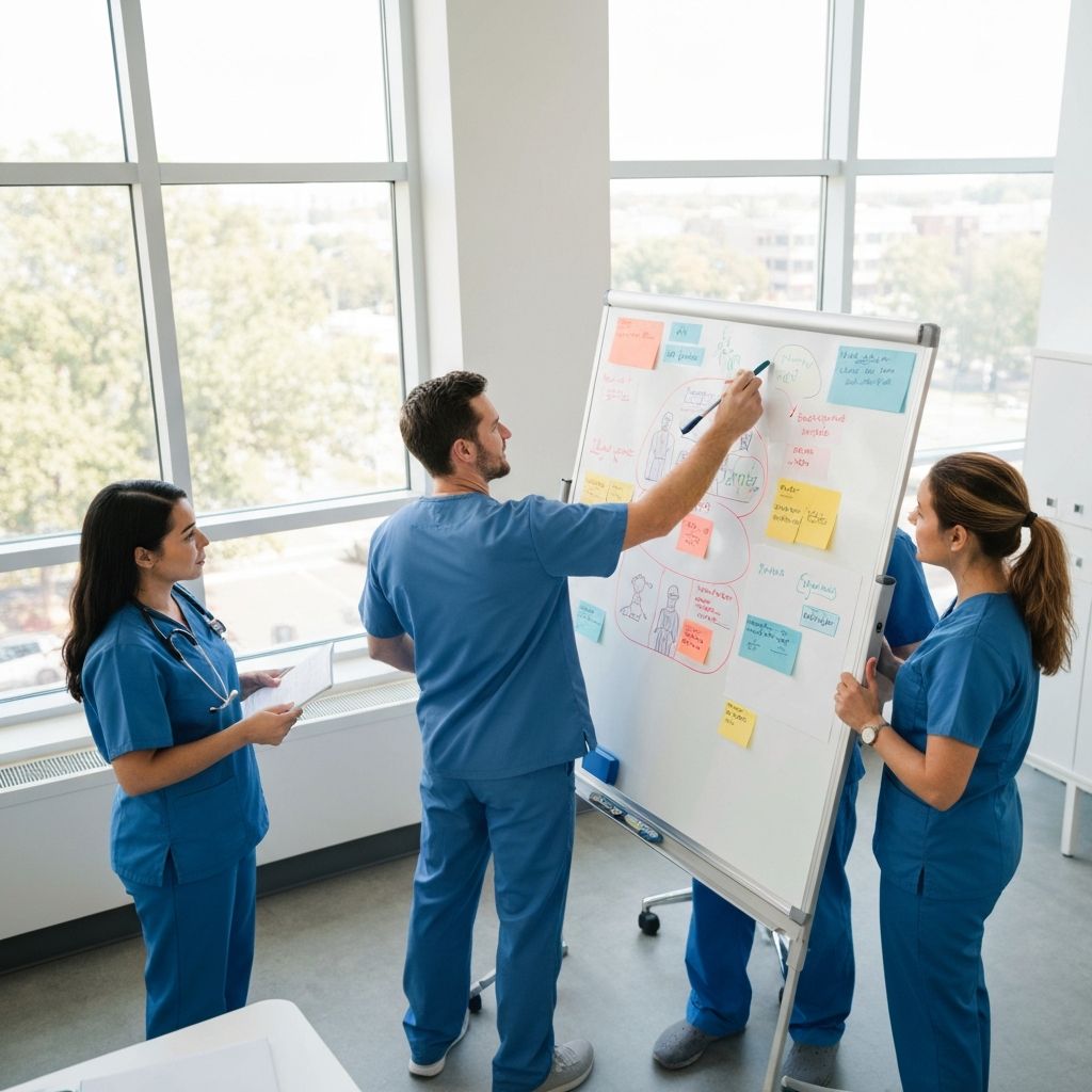 Healthcare management team in collaborative session